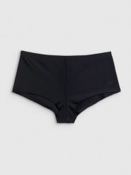 4F Dół od bikini damski - czarny L. Czarne bikini 4f, bez wzorów, z materiału. Za 69.99 zł.