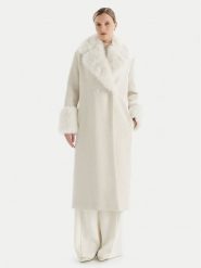TWINSET Płaszcz zimowy 252TT2040 Écru Regular Fit. Płaszcze Twinset, na zimę, bez wzorów, bez kaptura. Za 1,629.00 zł.