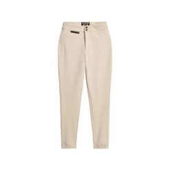 Damskie legginsy Superdry Luxe. Czarne legginsy Superdry, bez wzorów, z materiału, eleganckie. Za 805.90 zł.