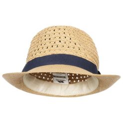Słomkowy Kapelusz Damski / Damski Trilby. Brązowe kapelusze Trespass, na lato, bez wzorów, z materiału. Za 33.99 zł.