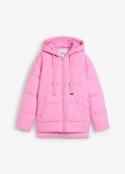 Kurtka pikowana oversize. Szare kurtki bonprix, bez wzorów, bez kaptura. Za 219.99 zł.