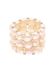 Mitzuko Pierścionek perłowy w kolorze jasnoróżowym rozmiar: onesize. Różowe pierścionki Mitzuko, z perłą, srebrne. Za 113.99 zł.