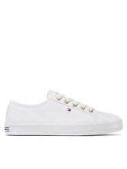 Tommy Hilfiger Tenisówki Essential Nautical Sneaker FW0FW06512 Biały. Białe trampki Tommy Hilfiger, bez wzorów, z materiału, bez zapięcia. Za 229.99 zł.