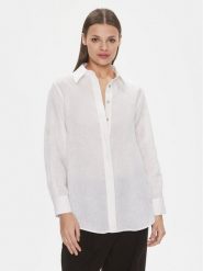 Marella Koszula Racla 2413111104 Biały Regular Fit. Białe koszule Marella, bez wzorów, ze lnu, bez kołnierzyka, bez ramiączek. Za 519.99 zł.