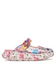 Laura Vita Klapki Sofiao 13 Różowy. Czerwone klapki LAURA VITA, bez wzorów, ze skóry, bez obcasa, bez zapięcia. Za 389.99 zł.