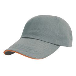 Czapka Z Daszkiem Sandwich Ze Szczotkowanej Bawełny. Czarne czapki z daszkiem RESULT HEADWEAR, bez wzorów, z bawełny. Za 39.99 zł.