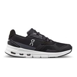 Buty do biegania damskie On Cloudrift. Czarne buty do biegania On, bez wzorów, z materiału, bez zapięcia, do biegania. Za 833.00 zł.