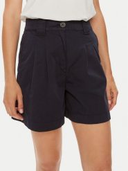 HUGO Szorty materiałowe Hanicola-1-D 50489969 Granatowy Relaxed Fit. Niebieskie szorty Hugo, bez wzorów, z bawełny. Za 259.99 zł.