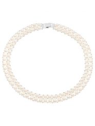 Pearline Naszyjnik z perłami w kolorze białym - dł. 40 cm rozmiar: onesize. Białe naszyjniki Pearline, z materiału, z perłą, srebrne. Za 363.71 zł.