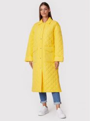 Tommy Hilfiger Kurtka puchowa Quilted Sorona WW0WW35551 Żółty Relaxed Fit. Żółte kurtki Tommy Hilfiger, l, bez wzorów, z puchu, bez kaptura. Za 879.99 zł.