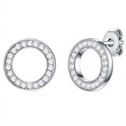 Rafaela Donata Kolczyki sztyfty z kryształkami Swa srebro wysokiej próby zdobiony kryształkami Swarovski® srebrny 1 ct Damski. Szare kolczyki Rafaela Donata, srebrne. Za 479.99 zł.