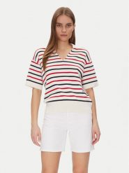Tommy Hilfiger Sweter Mini Stp Co Open Polo Ss Swt WW0WW45400 Kolorowy Regular Fit. Swetry Tommy Hilfiger, l, bez wzorów, z bawełny, bez ramiączek. Za 339.99 zł.