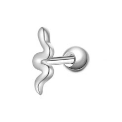 Glanzstücke München Kolczyki Waż Srebro wysokiej próby Srebrny 1 ct Damski. Szare kolczyki Glanzstücke München, srebrne. Za 99.99 zł.