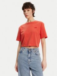 Tommy Jeans T-Shirt DW0DW20324 Pomarańczowy Relaxed Fit. Brązowe t-shirty Tommy Jeans, xxs, bez wzorów, z bawełny, bez kołnierzyka, bez ramiączek. Za 129.99 zł.