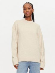Calvin Klein Sweter J20J224636 Brązowy Regular Fit. Brązowe swetry Calvin Klein, s, bez wzorów, z syntetyku, bez ramiączek. Za 289.99 zł.