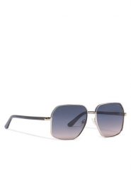 Guess Okulary przeciwsłoneczne GU00107 Złoty. Żółte okulary przeciwsłoneczne Guess, z aplikacjami, z tworzywa sztucznego, metalowe. Za 369.99 zł.
