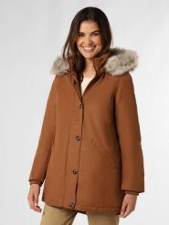 Tommy Hilfiger Parka Kobiety Sztuczne włókno brązowy, XXXL. Brązowe płaszcze Tommy Hilfiger, bez wzorów, z włókna, bez kaptura. Za 1,299.95 zł.