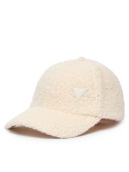 Guess Czapka z daszkiem V6YZ06 W3269 Kremowy. Białe czapki z daszkiem Guess, z aplikacjami, z poliesteru. Za 174.99 zł.