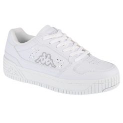 Buty sportowe Sneakersy damskie, Emela. Białe buty sportowe lifestyle Kappa, bez wzorów, z gumy, bez zapięcia, trekkingowe. Za 164.99 zł.