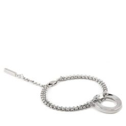 Bransoletka Calvin Klein. Szare bransoletki Calvin Klein, srebrne. Za 219.99 zł.