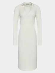Gina Tricot Sukienka dzianinowa 20110 Écru Regular Fit. Sukienki Gina Tricot, l, bez wzorów, z dzianiny, bez kołnierzyka, bez ramiączek. Za 229.99 zł.