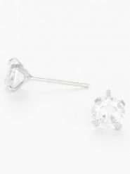 OR ÉCLAT Złote kolczyki-wkrętki "Simply You" z cyrkoniami rozmiar: onesize. Szare kolczyki Or Éclat, z cyrkonią, złote. Za 347.99 zł.