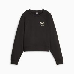Bluza damska Puma BETTER SPORTSWEAR TR czarna 67606701 r XL. Czarne bluzy Puma, m, bez wzorów, z bawełny, eleganckie, bez ramiączek, bez kaptura. Za 156.99 zł.