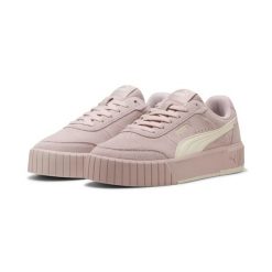Buty damskie sportowe do chodzenia Puma CARINA MIA SD. Białe buty treningowe Puma, bez wzorów, z materiału, bez zapięcia, tenisowe. Za 248.00 zł.