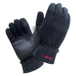 Rękawiczki damskie polarowe Hi-Tec Lady Bage - czarne, Rozmiar S/M. Czarne rękawiczki Hi-tec, bez wzorów, z materiału. W wyprzedaży za 39.99 zł.