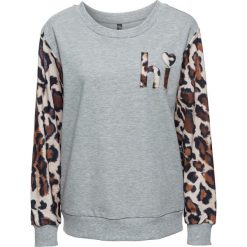 Bluza z aplikacją bonprix szary melanż - leo. Bluzy marki KALENJI. Za 99.99 zł.