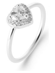 L'Atélier Précieux Srebrny pierścionek z cyrkoniami rozmiar: 50. Szare pierścionki l'Atelier precieux, z cyrkonią, srebrne. Za 113.99 zł.