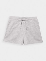 4F Spodenki dresowe damskie XS. Szare szorty 4f, bez wzorów, z bawełny. W wyprzedaży za 29.99 zł.