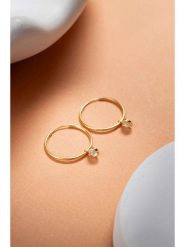 Lodie Silver Srebrne kolczyki-kreole z cyrkoniami rozmiar: onesize. Szare kolczyki Lodie Silver, z cyrkonią, srebrne. Za 65.23 zł.