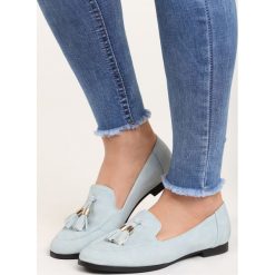 Niebieskie Mokasyny Happier. Niebieskie mokasyny Born2be, ze skóry. Za 59.99 zł.