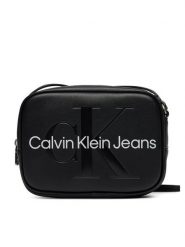 Calvin Klein Jeans Torebka Sculpted Camera Bag18 Mono K60K610275 Czarny. Czarne listonoszki Calvin Klein Jeans, bez wzorów, z jeansu, bez dodatków. Za 179.99 zł.