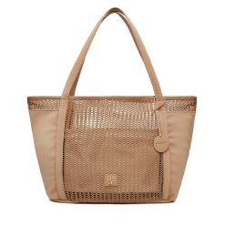 Torebka Badura. Czarne shopper bag Badura, bez wzorów, bez dodatków. Za 229.99 zł.