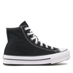 Trampki Converse. Czarne trampki Converse, bez wzorów, retro, bez zapięcia. Za 229.99 zł.