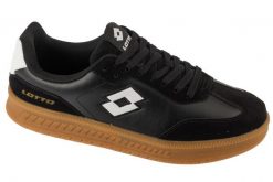 Buty halowe do piłki nożnej unisex, Makera. Białe buty treningowe Lotto, bez wzorów, z materiału, przed kostkę, bez zapięcia, do piłki nożnej. Za 129.99 zł.