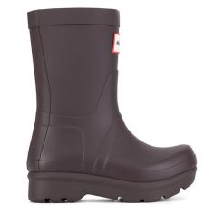 Kalosze Hunter. Czerwone kalosze Hunter, bez wzorów, bez zapięcia. Za 249.99 zł.