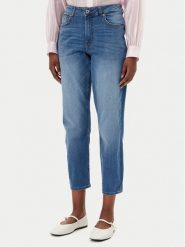 Fracomina Jeansy FP25SVD005D42002 Niebieski Mom Fit. Niebieskie jeansy Fracomina, bez wzorów, z bawełny. Za 259.99 zł.