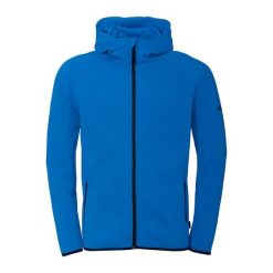 Bluza dresowa z kapturem Uhlsport ID. Niebieskie bluzy Uhlsport, l, bez wzorów, z dresówki, bez ramiączek, z kapturem. Za 301.80 zł.