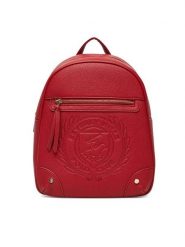 Beverly Hills Polo Club Plecak BHPC-K-031-06 Czerwony. Czerwone plecaki Beverly Hills Polo Club, bez wzorów, z materiału, bez dodatków. Za 199.99 zł.