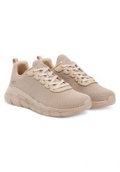 Buty sportowe damskie Skechers Bobs B Flex Visionar. Brązowe buty treningowe Skechers, na zimę, bez wzorów, z materiału, bez zapięcia. Za 255.00 zł.