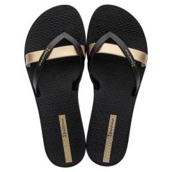 Japonki damskie Ipanema Kirei. Czarne japonki Ipanema, bez wzorów, z materiału. Za 173.00 zł.