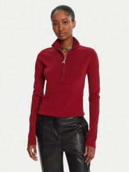 Patrizia Pepe Sweter 8K0323 K274 Czerwony Regular Fit. Czerwone swetry Patrizia Pepe, bez wzorów, z wiskozy, bez ramiączek. Za 1,149.00 zł.