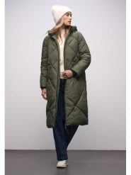 Street One Kurtka zimowa w kolorze zielonym rozmiar: 34. Zielone kurtki Street One, na zimę, bez wzorów, z puchu, street, bez kaptura. Za 406.57 zł.