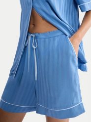 Triumph Szorty piżamowe Amourette Jacquard 10227207 Niebieski Regular Fit. Niebieskie piżamy Triumph, bez wzorów, z wiskozy, bez kołnierzyka, bez ramiączek. Za 119.99 zł.