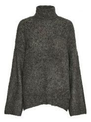 Pieces Sweter w kolorze khaki rozmiar: M. Brązowe swetry Pieces, m, bez wzorów, z wełny, bez ramiączek. Za 61.46 zł.