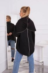 Bluza ocieplana z suwakiem z tyłu czarna. Czarne bluzy KESI, l, bez wzorów, z bawełny, bez ramiączek, bez kaptura. Za 238.37 zł.