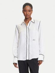 KARL LAGERFELD Koszula A3W11012 Biały Regular Fit. Białe koszule KARL LAGERFELD, bez wzorów, z wiskozy, bez kołnierzyka, bez ramiączek. Za 739.99 zł.